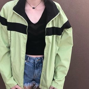 Super cute green wind breaker